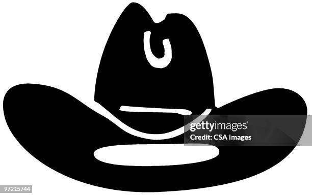 ilustrações, clipart, desenhos animados e ícones de cowboy hat - cowboy hat