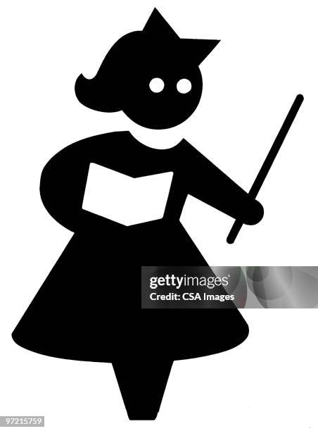 teacher - zeigestab stock-grafiken, -clipart, -cartoons und -symbole