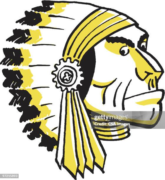 native american - stubborn stock illustrations