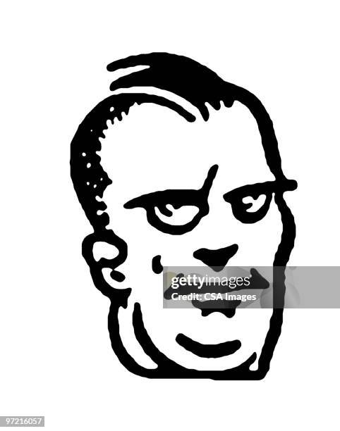 man - man chin stock illustrations
