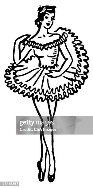 dancer - tutu stock illustrations