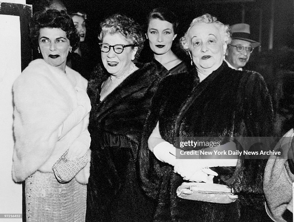 (Left to right) Mrs. Cy Feuer, Mrs. Ann Feuer, Mrs.Nancy Gui