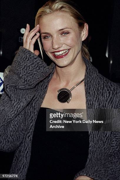 Actress Cameron Diaz has plenty to smile about at the 64th Annual New York Film Critics Circle Awards presentations at Windows on the World in the...