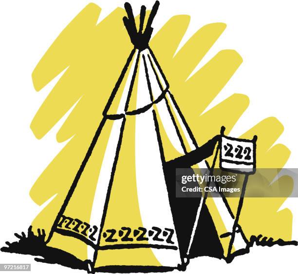 tepee - teepee stock illustrations