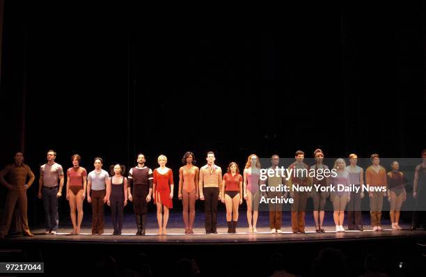 Chorus Line revival cast: Michael Berresse, Brad Anderson , Mara Davi , Jeffrey Schecter, Yuka Takara, Michael Paternostro, Charlotte d'Amboise,...