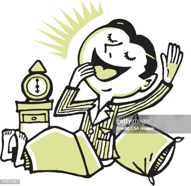 sleep - yawning stock illustrations