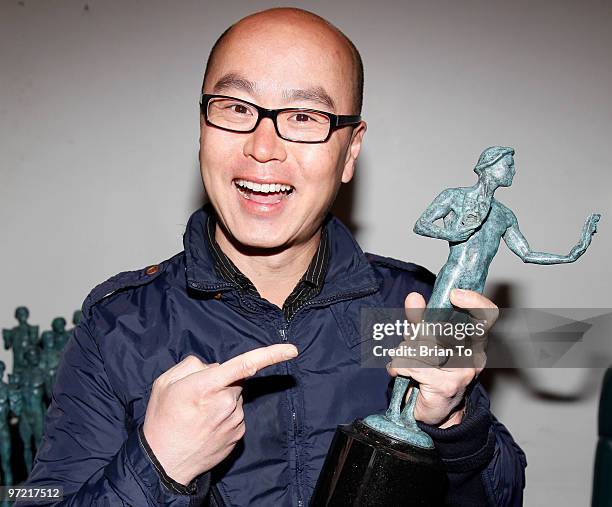 Actor C.S. Lee attends the casting of the "Actor" for the 2010 Screen Actors Guild Awards at American Fine Arts Foundry on January 19, 2010 in...