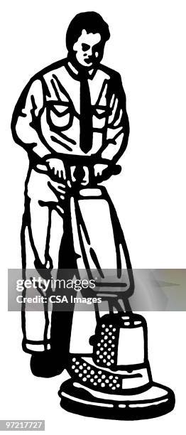 polisher - carpet cleaning stock illustrations