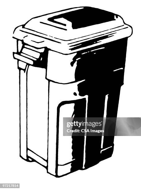 trash can - garbage can stock illustrations