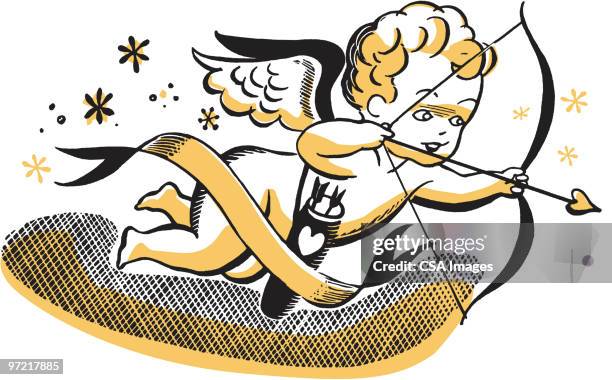 ilustraciones, imágenes clip art, dibujos animados e iconos de stock de cupid - cupido