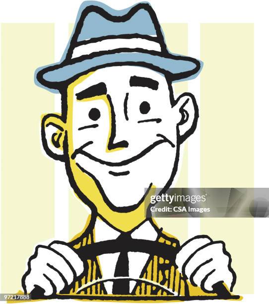driver - driver portrait stock illustrations