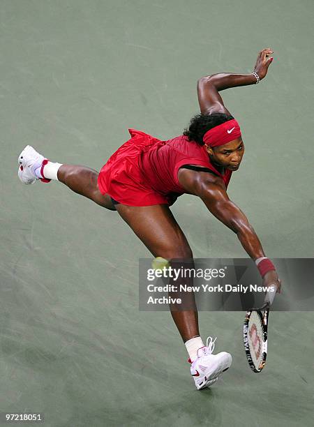 Open Tennis Tournament at the USTA Billie Jean King National Tennis Center, Flushing Meadows Corona Park. Women's Singles - Finals. Serena Williams...