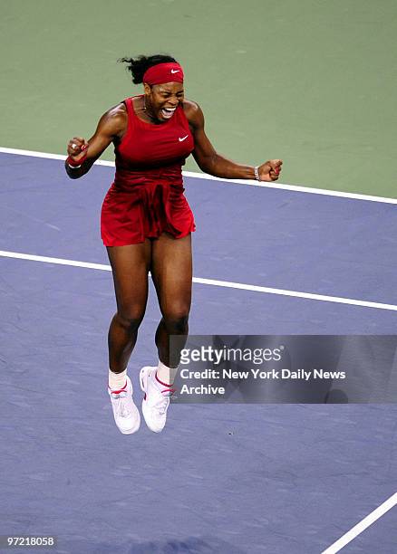 Open Tennis Tournament at the USTA Billie Jean King National Tennis Center, Flushing Meadows Corona Park. Women's Singles - Finals. Serena Williams...