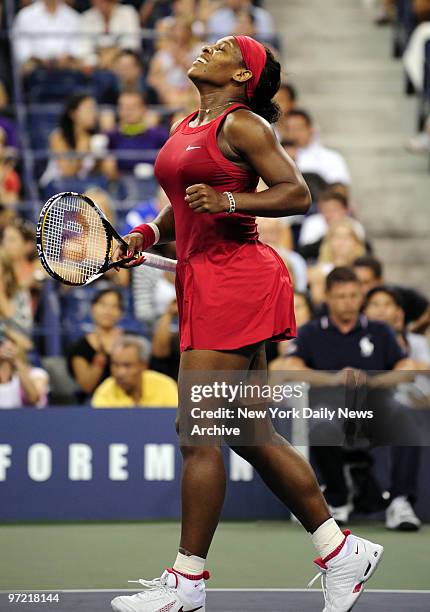 Open Tennis Tournament at the USTA Billie Jean King National Tennis Center, Flushing Meadows Corona Park. Serena Williams vs. Severine Bremond....