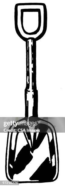 shovel - spade stock illustrations