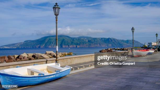 lingua coastline on salina, the second largest island in the aeolian islands (sicily, italy) - aeolian islands stock pictures, royalty-free photos & images