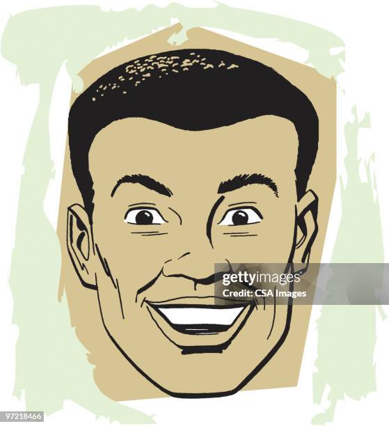 bald man - guy staring stock illustrations
