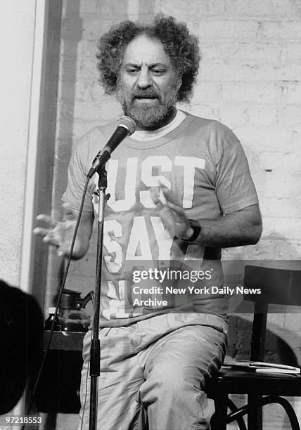 Abbie Hoffman doing Stand Up Comedy at West 78th St.