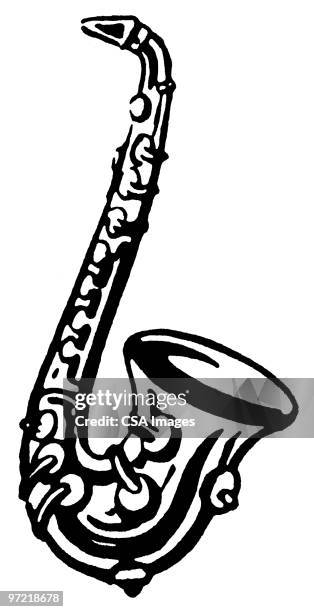 ilustraciones, imágenes clip art, dibujos animados e iconos de stock de saxophone - saxaphone