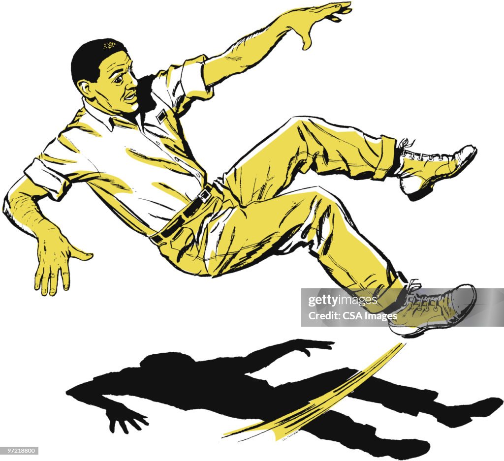 Slipping Vector Slipping High-Res Vector Graphic - Getty Images