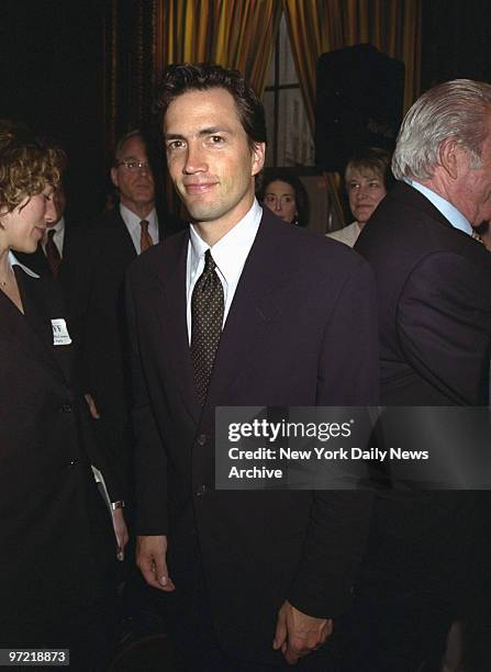 Actor Andrew Shue is on hand at Le Cirque 2000 for a party to help former New York State First Lady Matilda Cuomo launch her new book, "The Person...