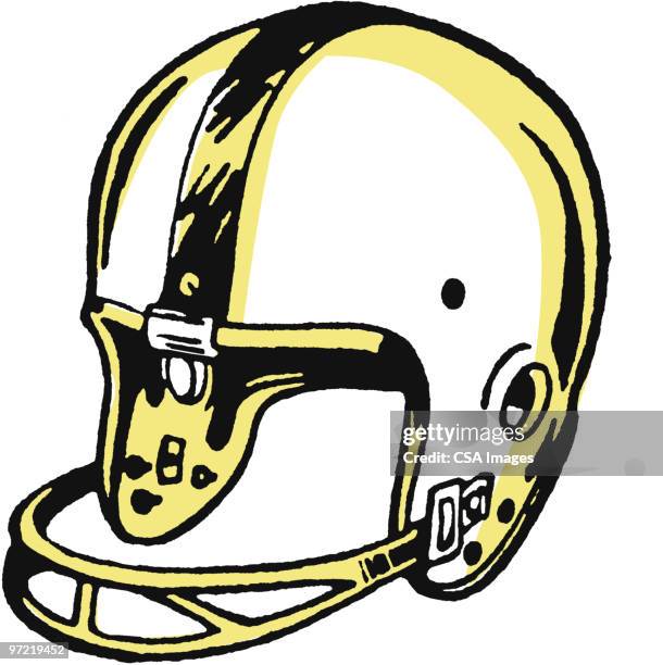 stockillustraties, clipart, cartoons en iconen met football helmet - helm