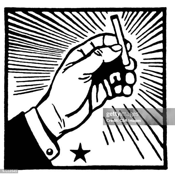 cigarette - man smoking cigarette stock illustrations