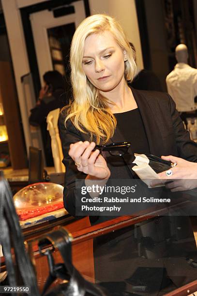 Kirsten Dunst attends the Charlotte Ronson Fall 2010 after party during Mercedes-Benz Fashion Week at Ace Hotel on February 13, 2010 in New York City.