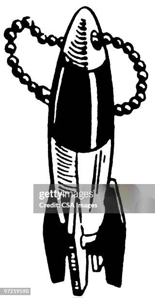 rocket - champagne bottle isolated stock illustrations