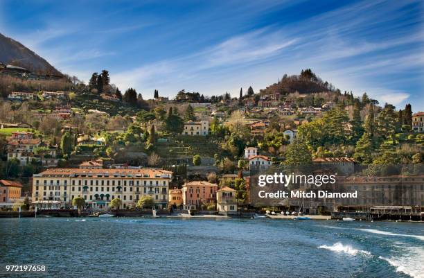 menaggio on lake como - menaggio stock pictures, royalty-free photos & images