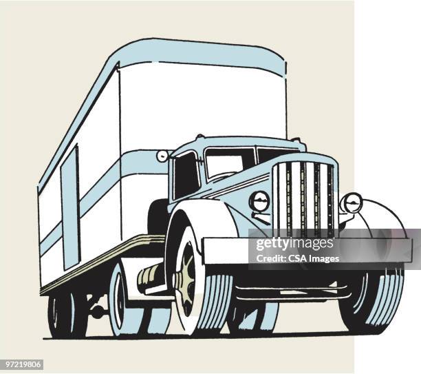 semi - trailer stock illustrations