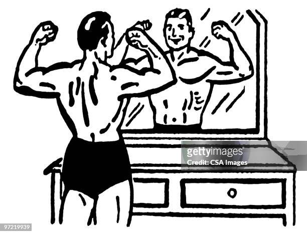 weightlifter - sportsperson stock illustrations