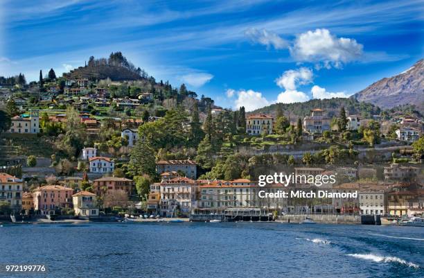 menaggio on lake como - menaggio stock pictures, royalty-free photos & images