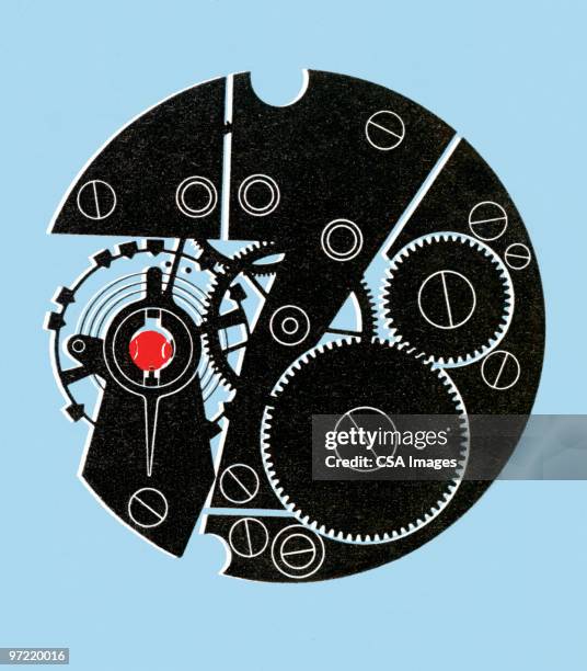 circle machinery - maschinen stock-grafiken, -clipart, -cartoons und -symbole