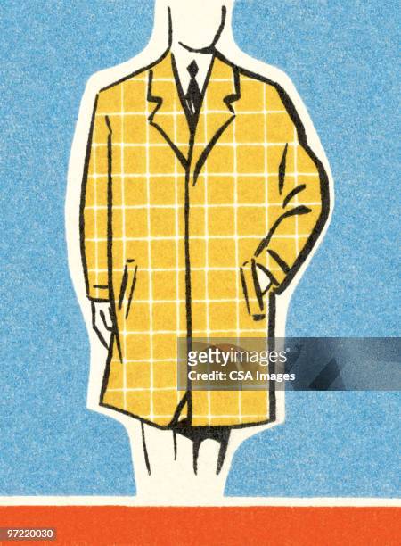 man in overcoat - ramp stock illustrations