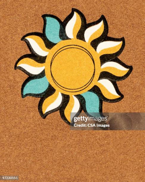 sun - brown background stock illustrations
