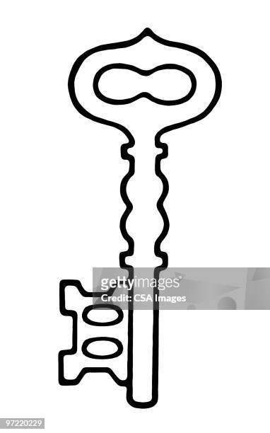 key - ornate key stock illustrations