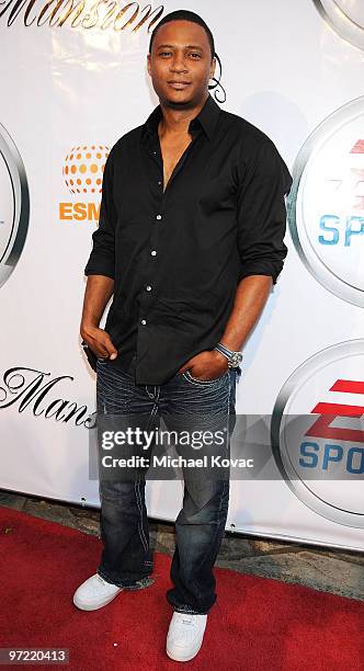 Actor David Ramsey arrives at the EA Sports "Rock The Mansion" Party at The Playboy Mansion on July 24, 2009 in Beverly Hills, California.