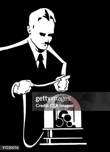 Man At Machine High-Res Vector Graphic - Getty Images