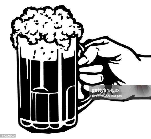 mug - drinking alone stock illustrations