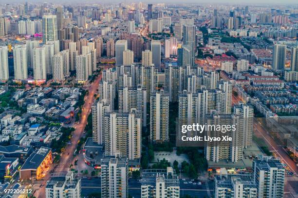 modern cityscape - xie liyao stock pictures, royalty-free photos & images