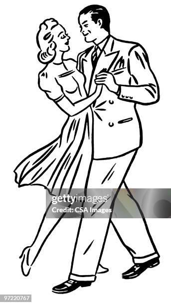 couple dancing - man dancing stock illustrations