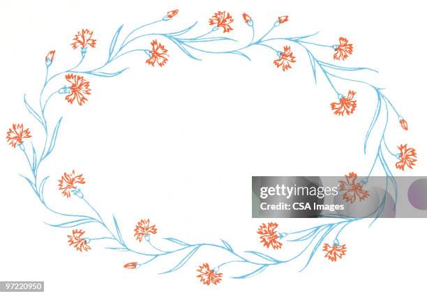 wreath - bud stock illustrations