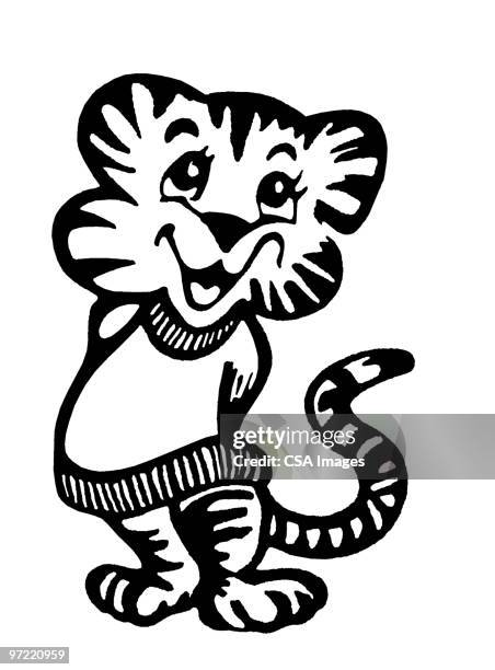 tiger - tigers playing stock illustrations