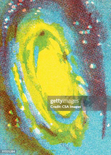 black hole - milky way stock illustrations