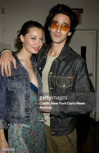 Actor Adrien Brody and girlfriend D.J. Sky at the Sanctuary for Families' "A Night of Zero Tolerance," sponsored by Calvin Klein at the Metropolitan...