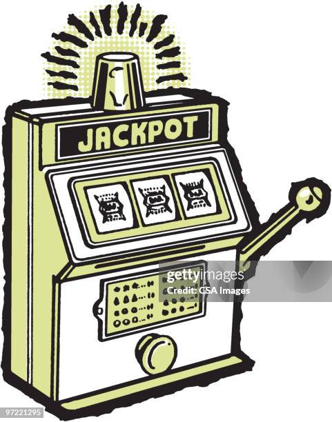 slot machine - casino slot machine stock illustrations