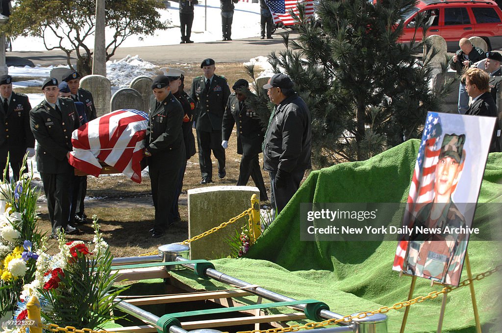 A funeral was held for Sgt. Michael Rivera at Greenwood Ceme