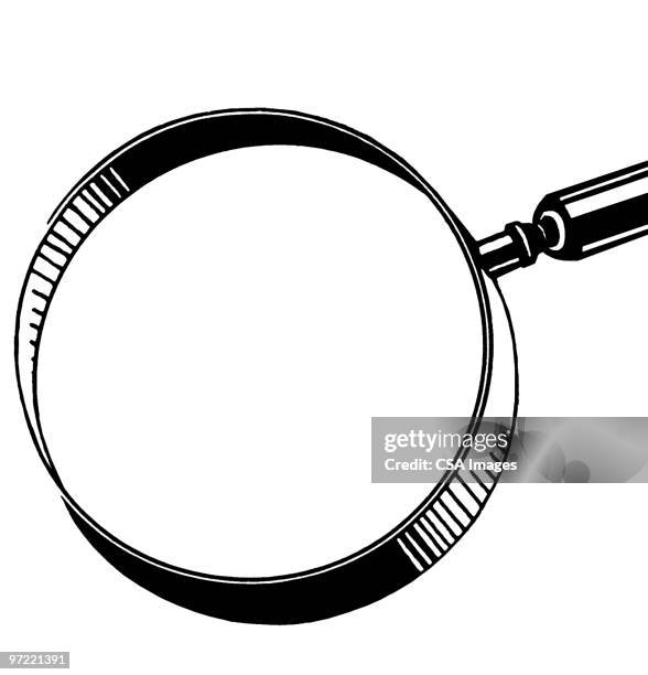 magnifying glass - lens optical instrument stock illustrations