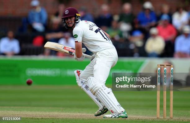 Matt Renshaw of Somerset bats during Day Four of the Specsavers County Championship Division One match between Somerset and Nottinghamshire at The...